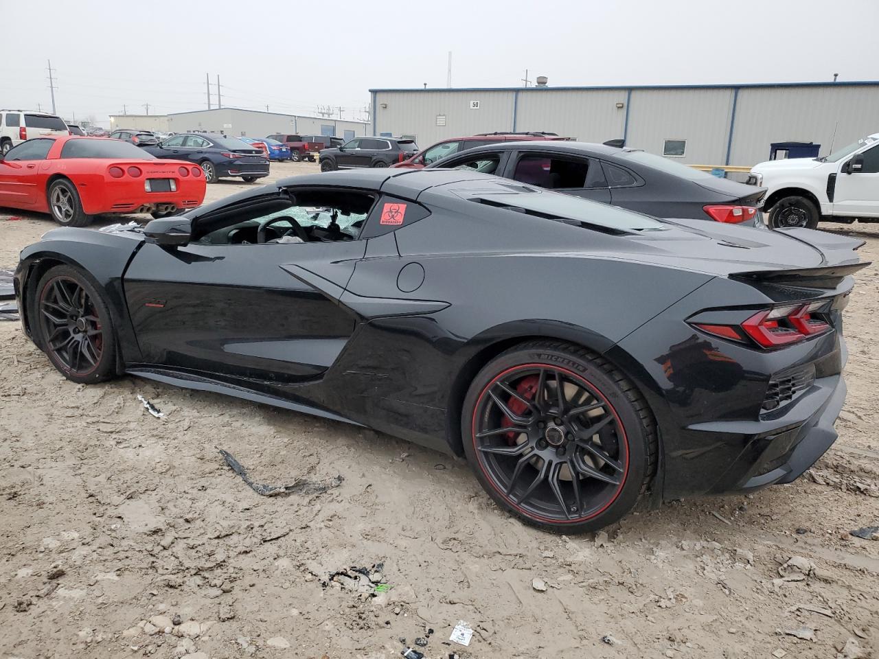 2023 Chevrolet Corvette VIN 1G1YF2D33P5700909 Copart auction photo, all over damage thumbnail 2