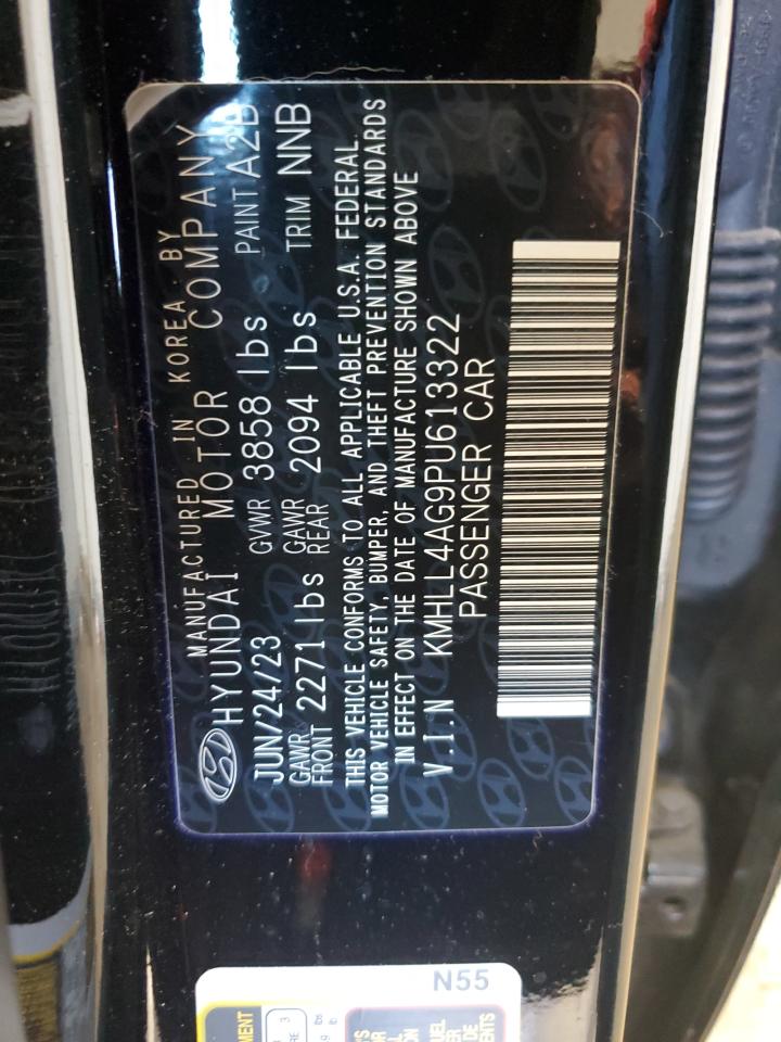 2023 Hyundai Elantra VIN KMHLL4AG9PU613322 Copart auction photo, rear end / minor dent/scratches damage thumbnail 12