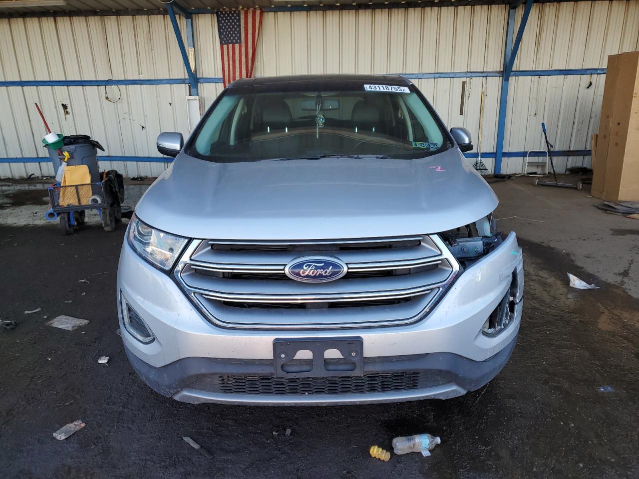 2017 Ford Edge VIN 2FMPK4K99HBC03633 Copart auction photo, front end / rear end damage thumbnail 5