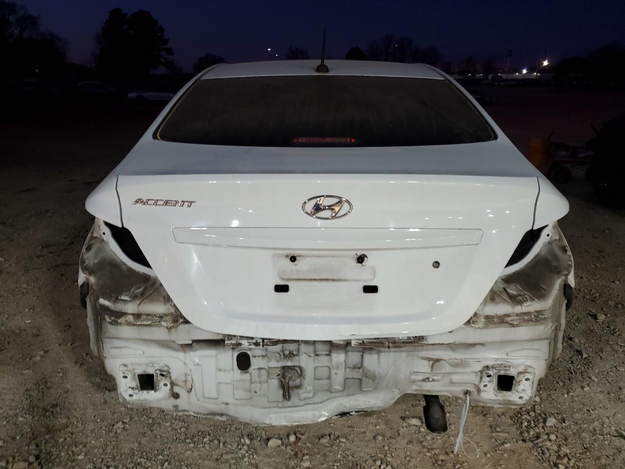 2015 Hyundai Accent VIN KMHCT4AE5FU801428 Copart auction photo, rear end damage thumbnail 6