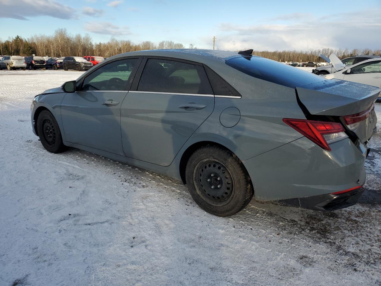 2022 Hyundai Elantra VIN KMHLN4AG2NU307585 Copart auction photo, rear end / front end damage thumbnail 2