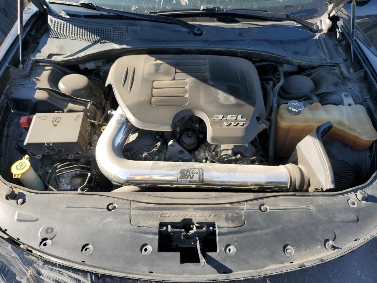 2019 Dodge Charger VIN 2C3CDXBG5KH604683 Copart auction photo, front end / side damage thumbnail 11