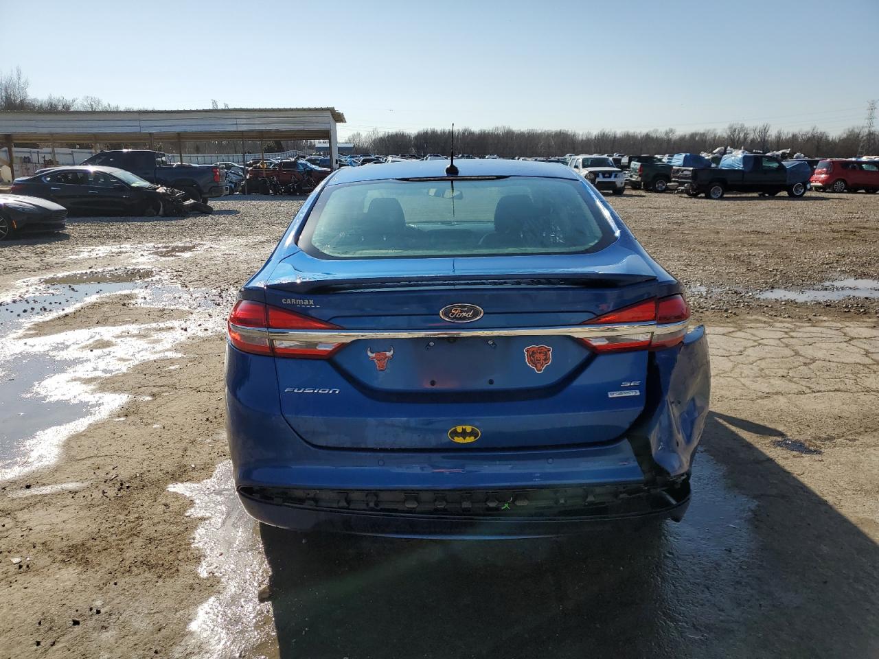 2018 Ford Fusion VIN 3FA6P0HD2JR251512 Copart auction photo, rear end damage thumbnail 6