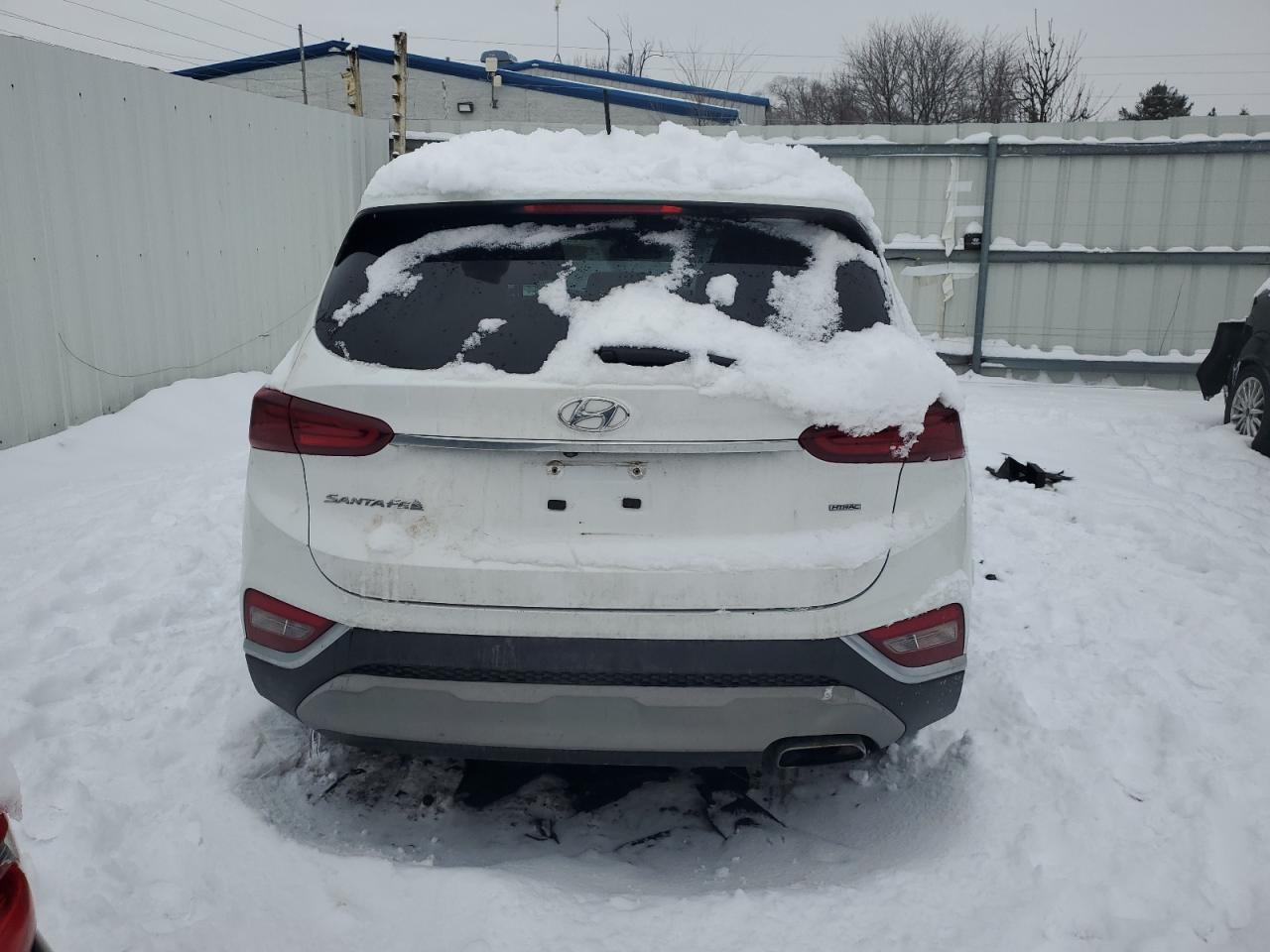 2019 Hyundai Santa Fe VIN 5NMS2CAD9KH102793 Copart auction photo, front end damage thumbnail 6