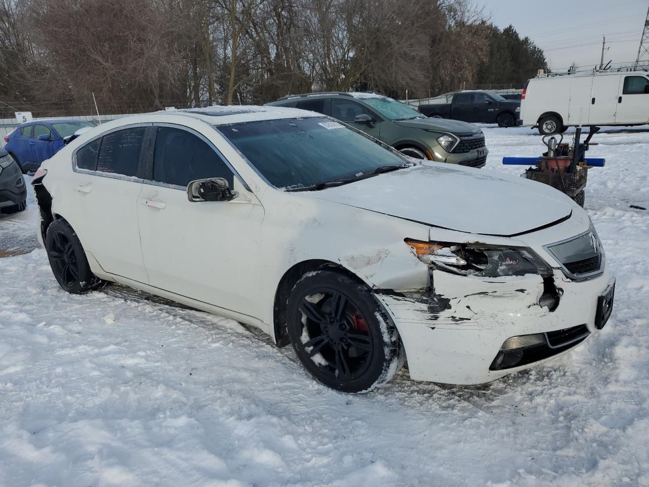 2013 Acura TL VIN 19UUA8F5XDA800192 Copart auction photo, rear end / front end damage thumbnail 4