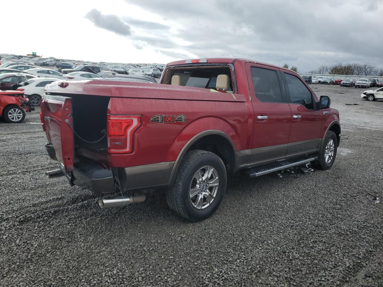 2015 Ford F-150 VIN 1FTEW1EF0FKD40396 Copart auction photo, rear end / undercarriage damage thumbnail 3
