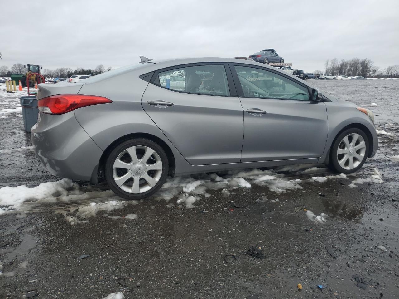 2012 Hyundai Elantra VIN KMHDH4AE7CU440236 Copart auction photo, vandalism / minor dent/scratches damage thumbnail 3