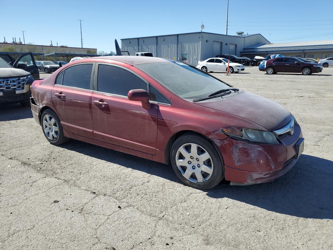 2008 Honda Civic VIN 1HGFA16518L012136 Copart auction photo, rear end / front end damage thumbnail 4