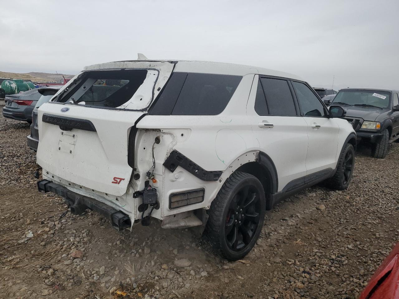 2021 Ford Explorer VIN 1FM5K8GC2MGA62040 Copart auction photo, rear end damage thumbnail 3