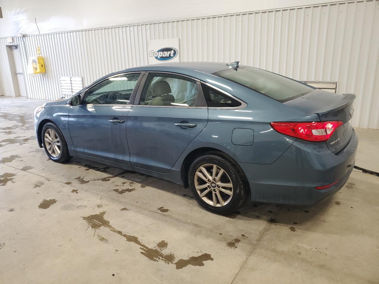 2015 Hyundai Sonata VIN 5NPE24AF0FH169649 Copart auction photo, side / front end damage thumbnail 2