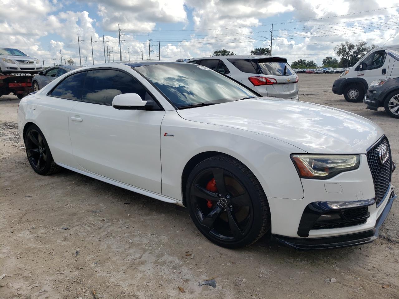 2015 Audi RS5 VIN WAUCGAFR9FA050416 Copart auction photo, water/flood damage thumbnail 4