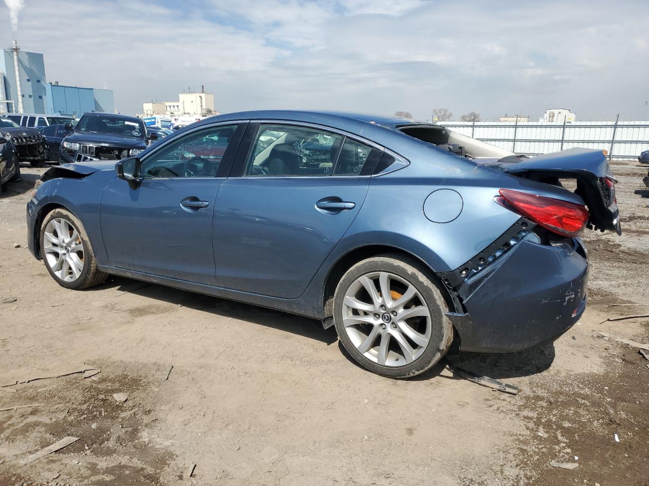 2017 Mazda 6 VIN JM1GL1V56H1153925 Copart auction photo, front end / rear end damage thumbnail 2