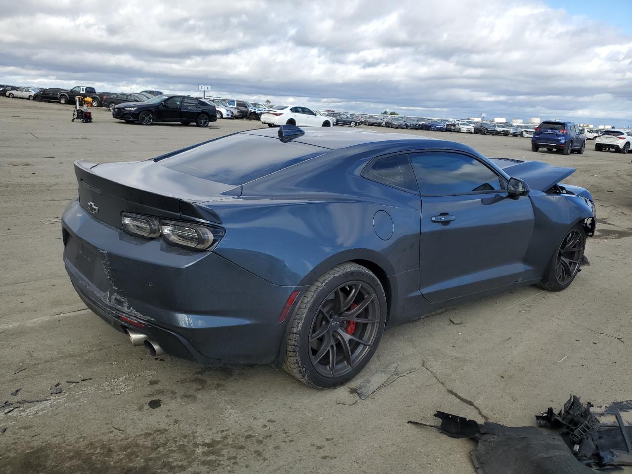 2021 Chevrolet Camaro VIN 1G1FG1R79M0103296 Copart auction photo, front end damage thumbnail 3