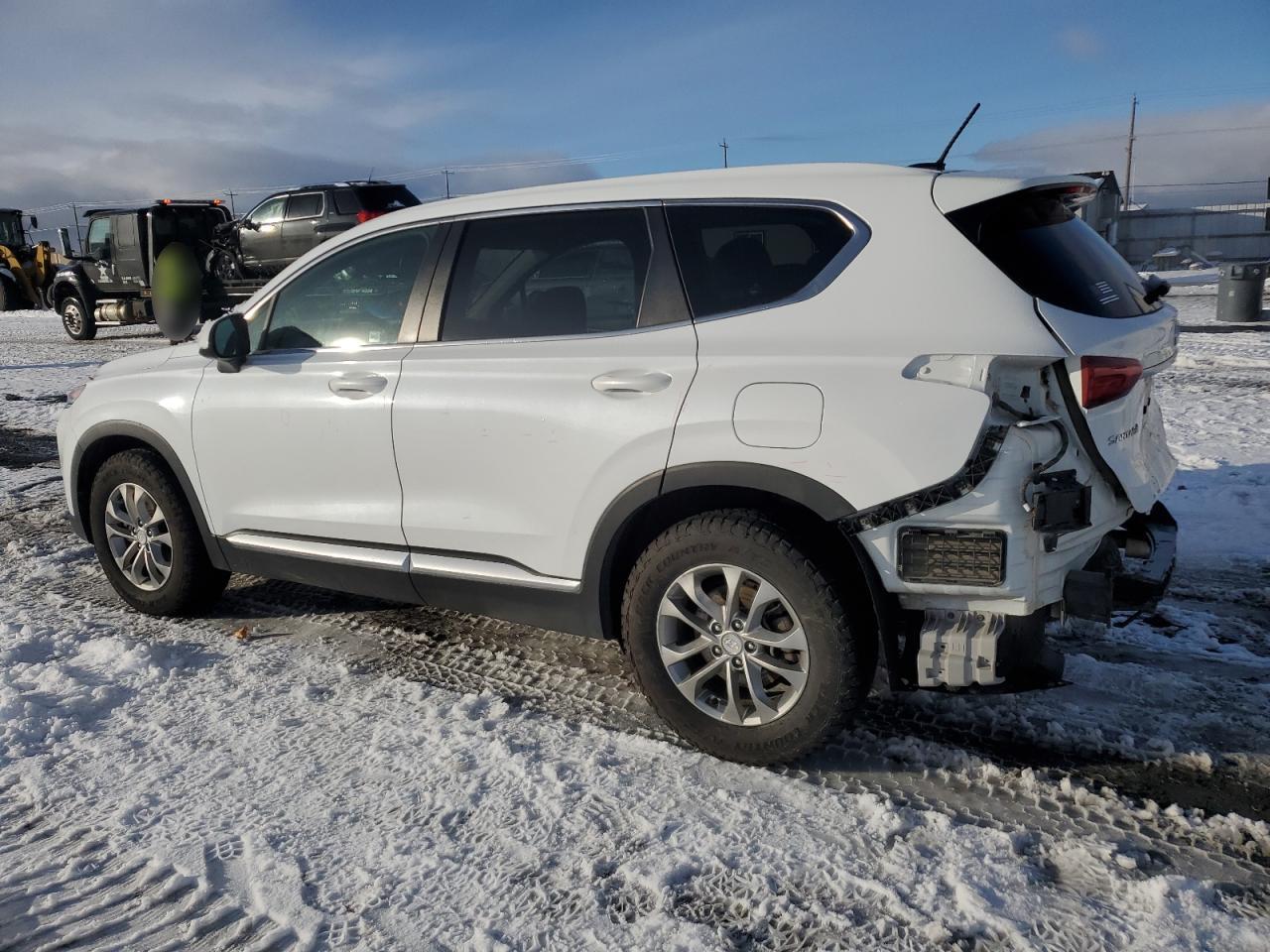 2019 Hyundai Santa Fe VIN 5NMS2CAD8KH083878 Copart auction photo, rear end damage thumbnail 2