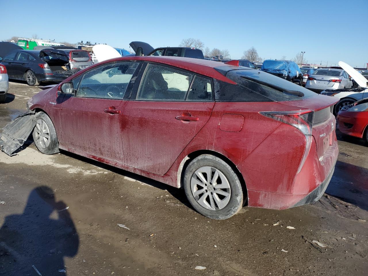 2017 Toyota Prius VIN JTDKARFU7H3528844 Copart auction photo, front end / minor dent/scratches damage thumbnail 2