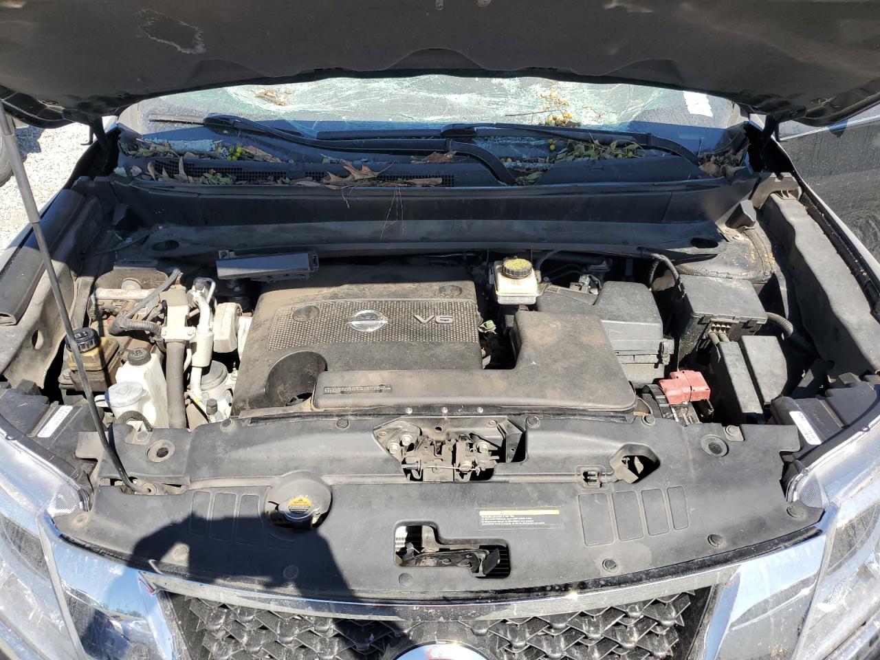 2015 Nissan Pathfinder VIN 5N1AR2MNXFC642787 Copart auction photo, top/roof damage thumbnail 12