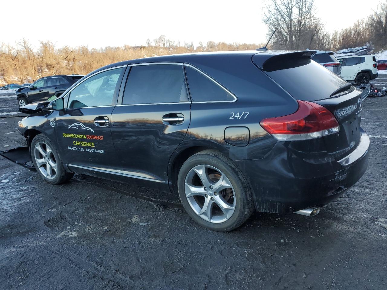 2014 Toyota Venza VIN 4T3BK3BB0EU104543 Copart auction photo, front end / side damage thumbnail 2