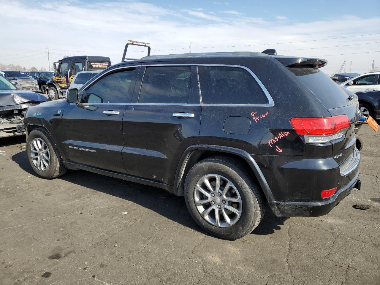 2014 Jeep Grand Cherokee VIN 1C4RJFCT8EC233465 Copart auction photo, front end / hail damage thumbnail 2