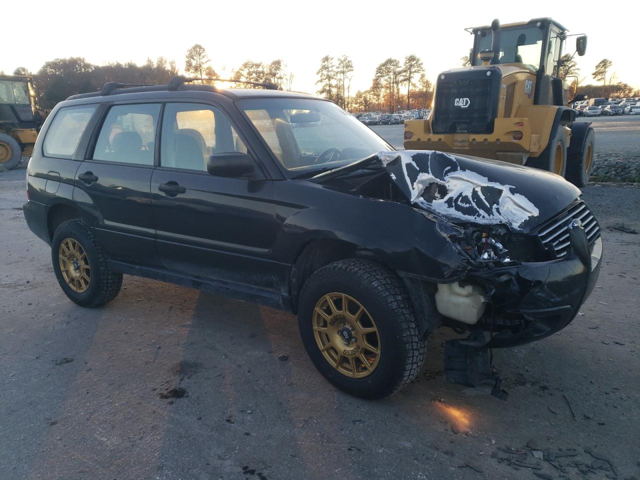 2008 Subaru Forester VIN JF1SG63698G710093 Copart auction photo, mechanical / front end damage thumbnail 4