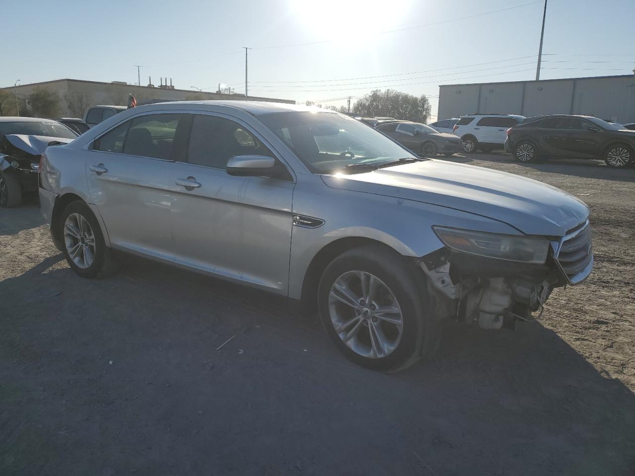 2013 Ford Taurus VIN 1FAHP2E83DG221541 Copart auction photo, front end / rear end damage thumbnail 4