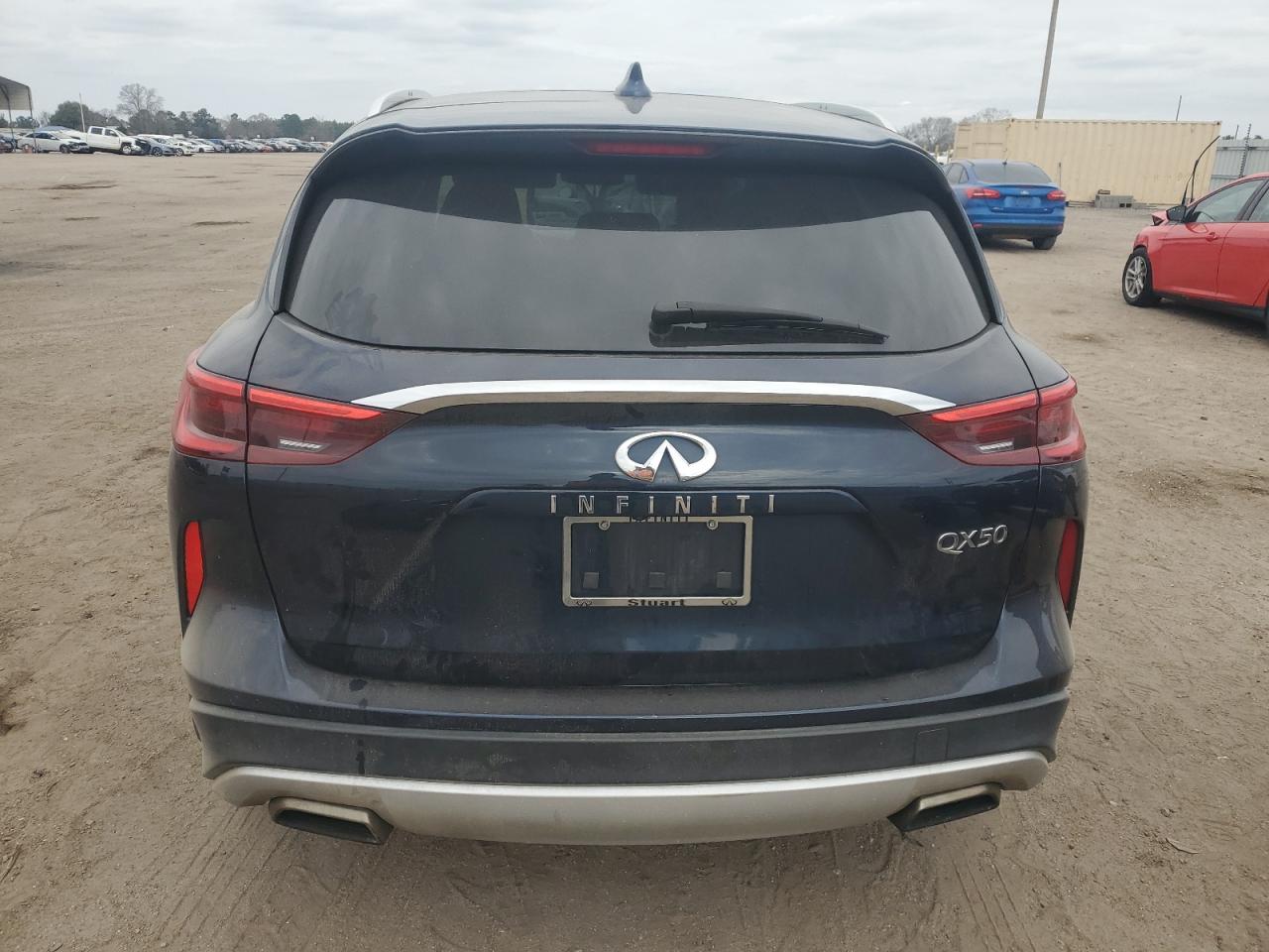 2019 Infiniti QX50 VIN 3PCAJ5M10KF143035 Copart auction photo, front end / side damage thumbnail 6