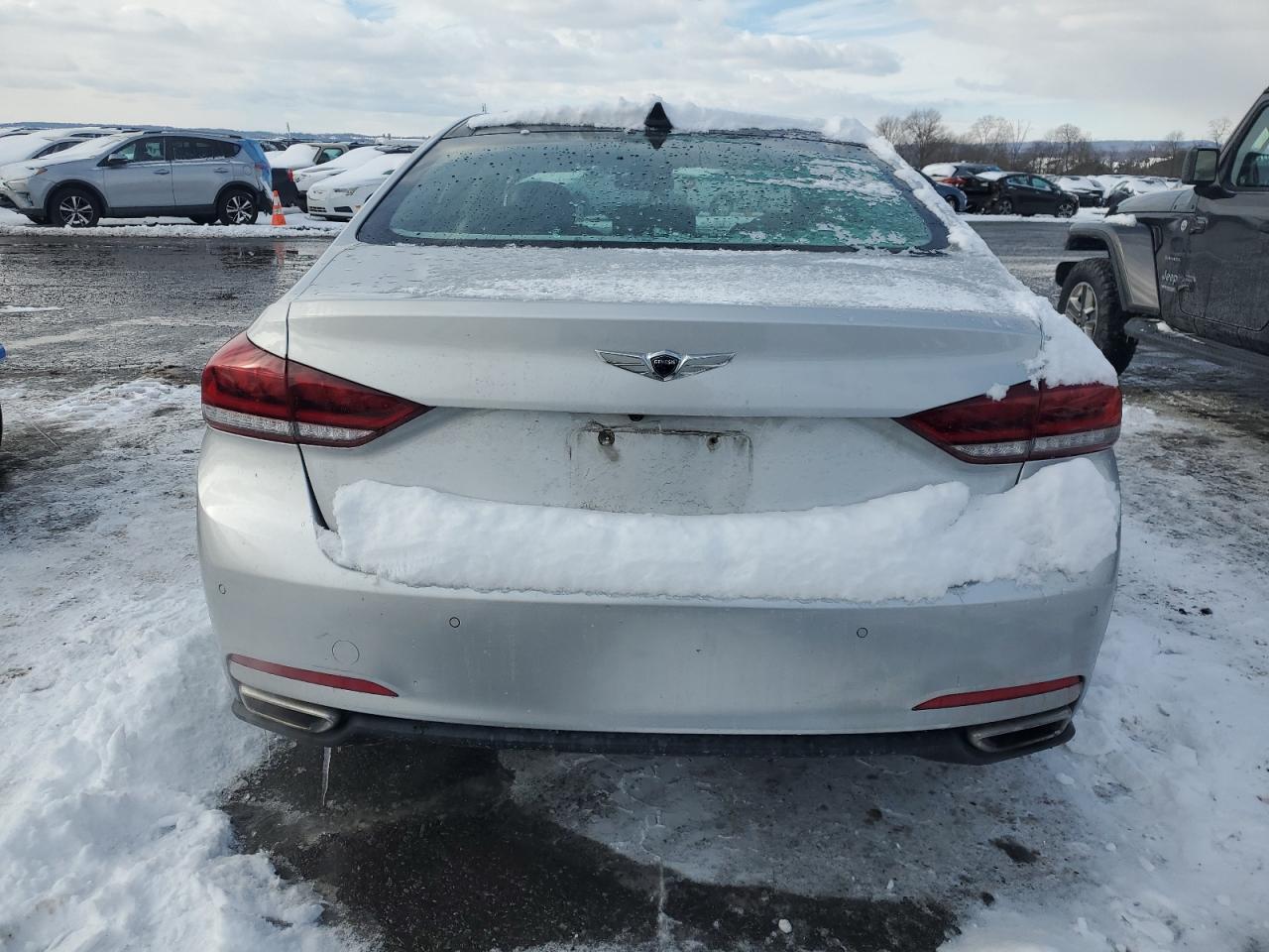 2017 Genesis G80 VIN KMHGN4JE1HU206557 Copart auction photo, front end damage thumbnail 6