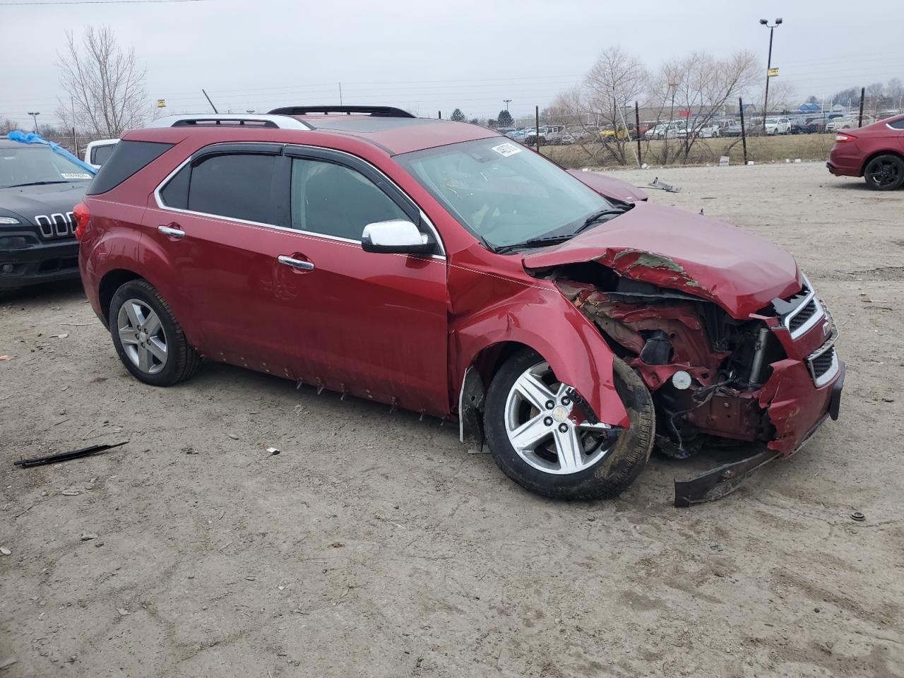 2014 Chevrolet Equinox VIN 1GNALDEK7EZ107070 Copart auction photo, front end / undercarriage damage thumbnail 4