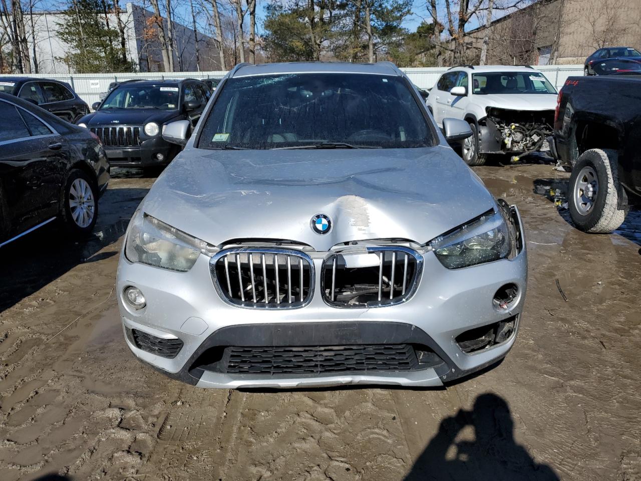 2018 BMW X1 VIN WBXHT3C34J5K31492 Copart auction photo, front end / rear end damage thumbnail 5