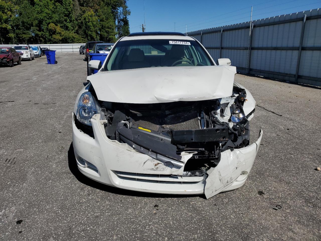 2012 Nissan Altima VIN 1N4AL2AP6CC168396 Copart auction photo, front end / side damage thumbnail 5