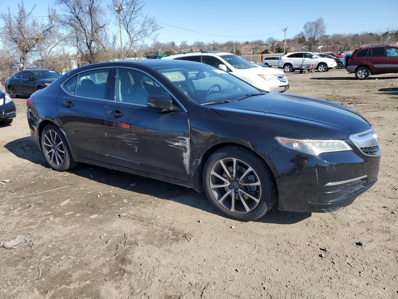2016 Acura TLX VIN 19UUB2F31GA006713 Copart auction photo, side damage thumbnail 4