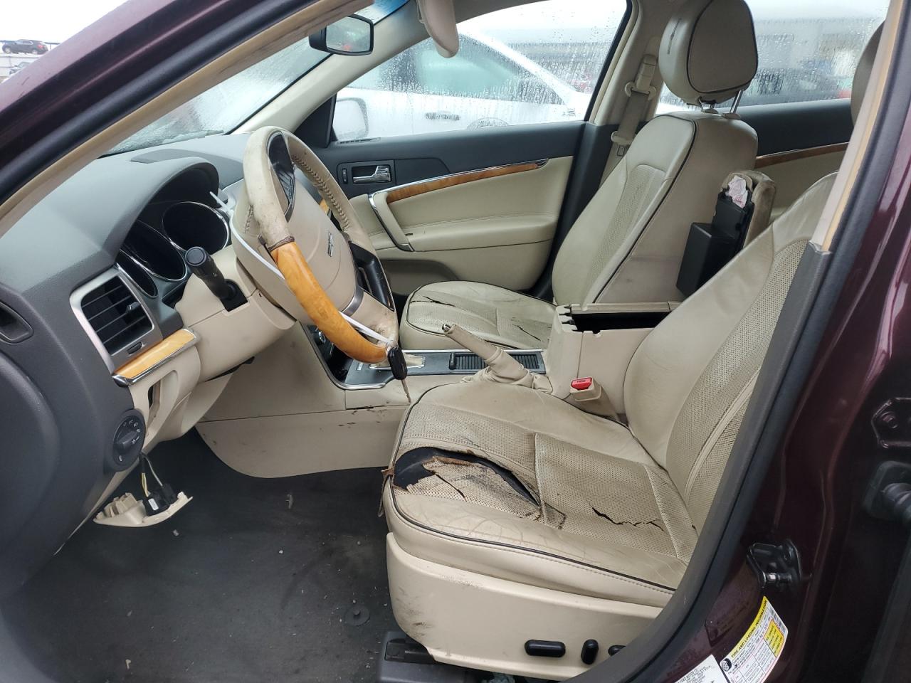 2012 Lincoln MKZ VIN 3LNHL2JCXCR817555 Copart auction photo, side / front end damage thumbnail 7