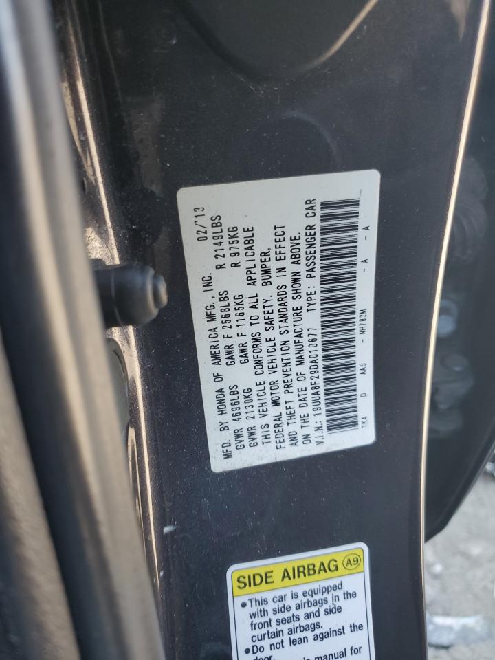 2013 Acura TL VIN 19UUA8F29DA010677 Copart auction photo, front end damage thumbnail 14