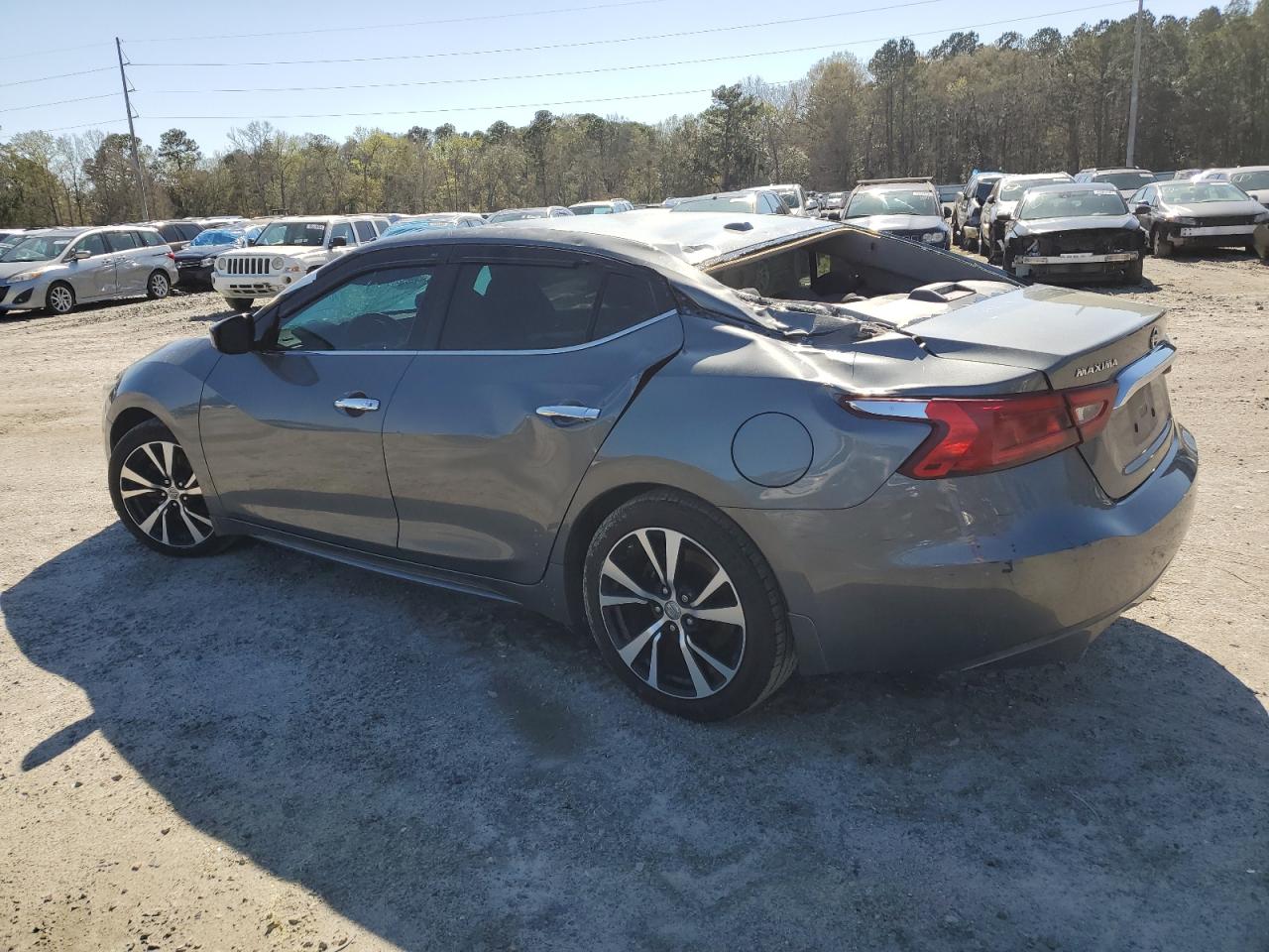 2018 Nissan Maxima VIN 1N4AA6AP7JC395865 Copart auction photo, top/roof / side damage thumbnail 2