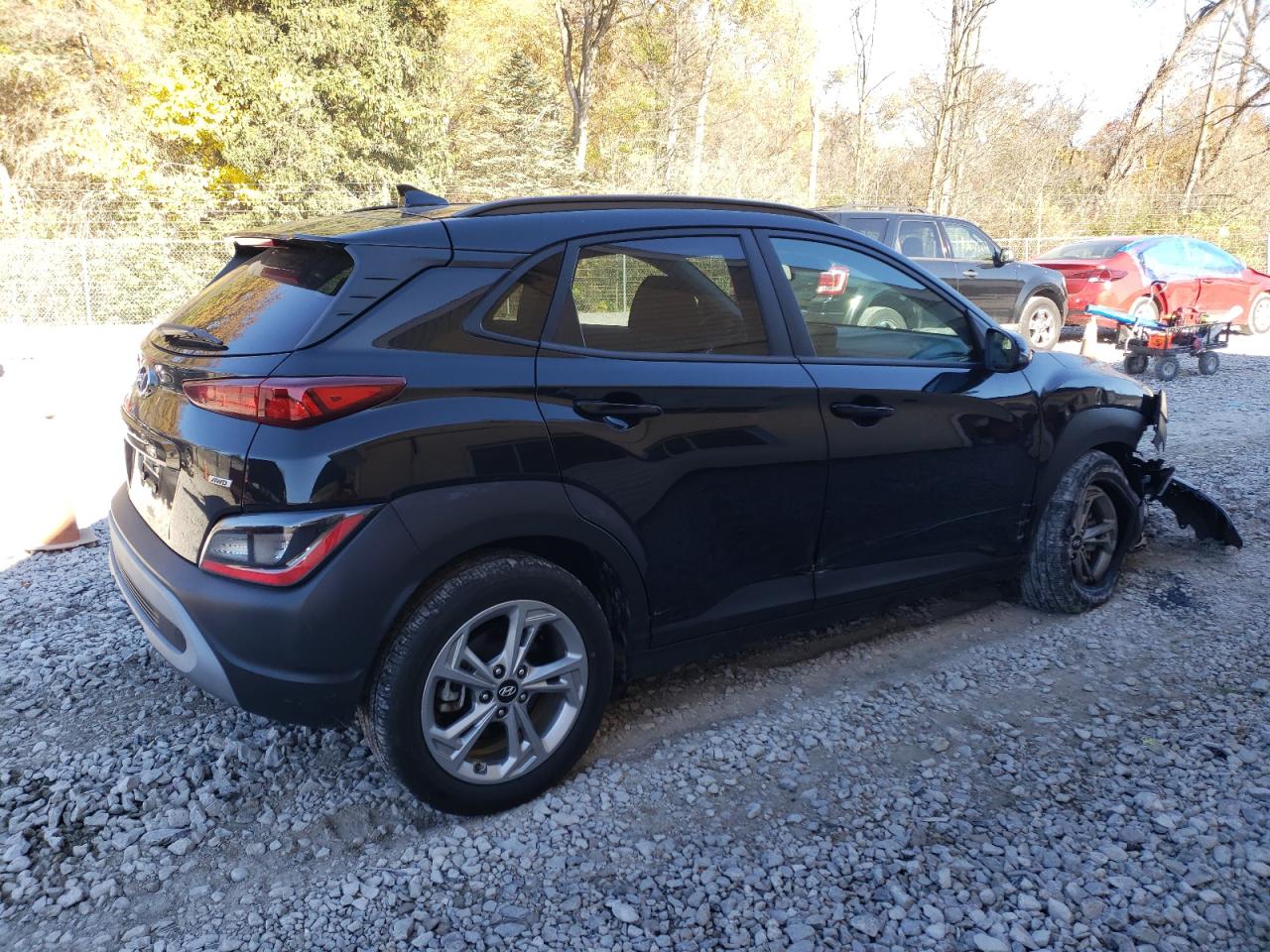 2022 Hyundai Kona VIN KM8K6CAB4NU921187 Copart auction photo, front end damage thumbnail 3