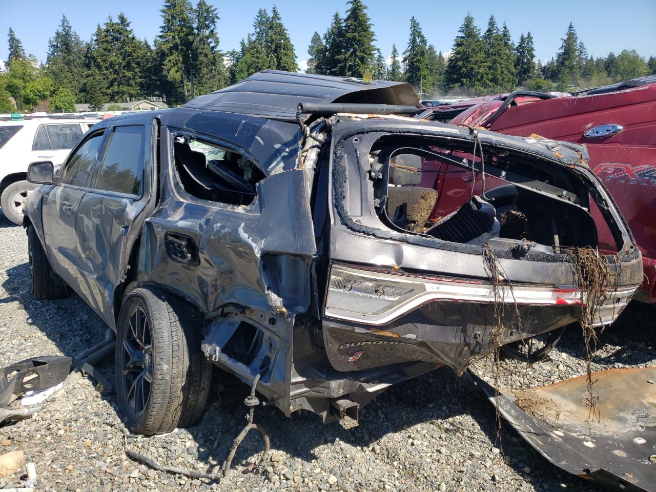 2020 Dodge Durango VIN 1C4SDJGJ4LC215398 Copart auction photo, all over / damage history damage thumbnail 2