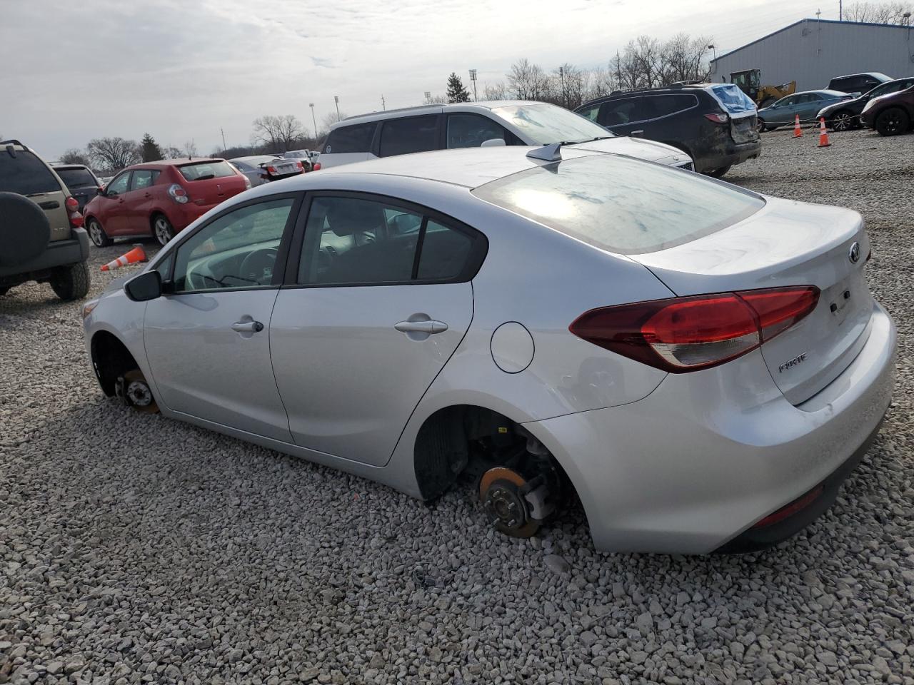 2018 KIA Forte VIN 3KPFL4A77JE226243 Copart auction photo, all over damage thumbnail 2