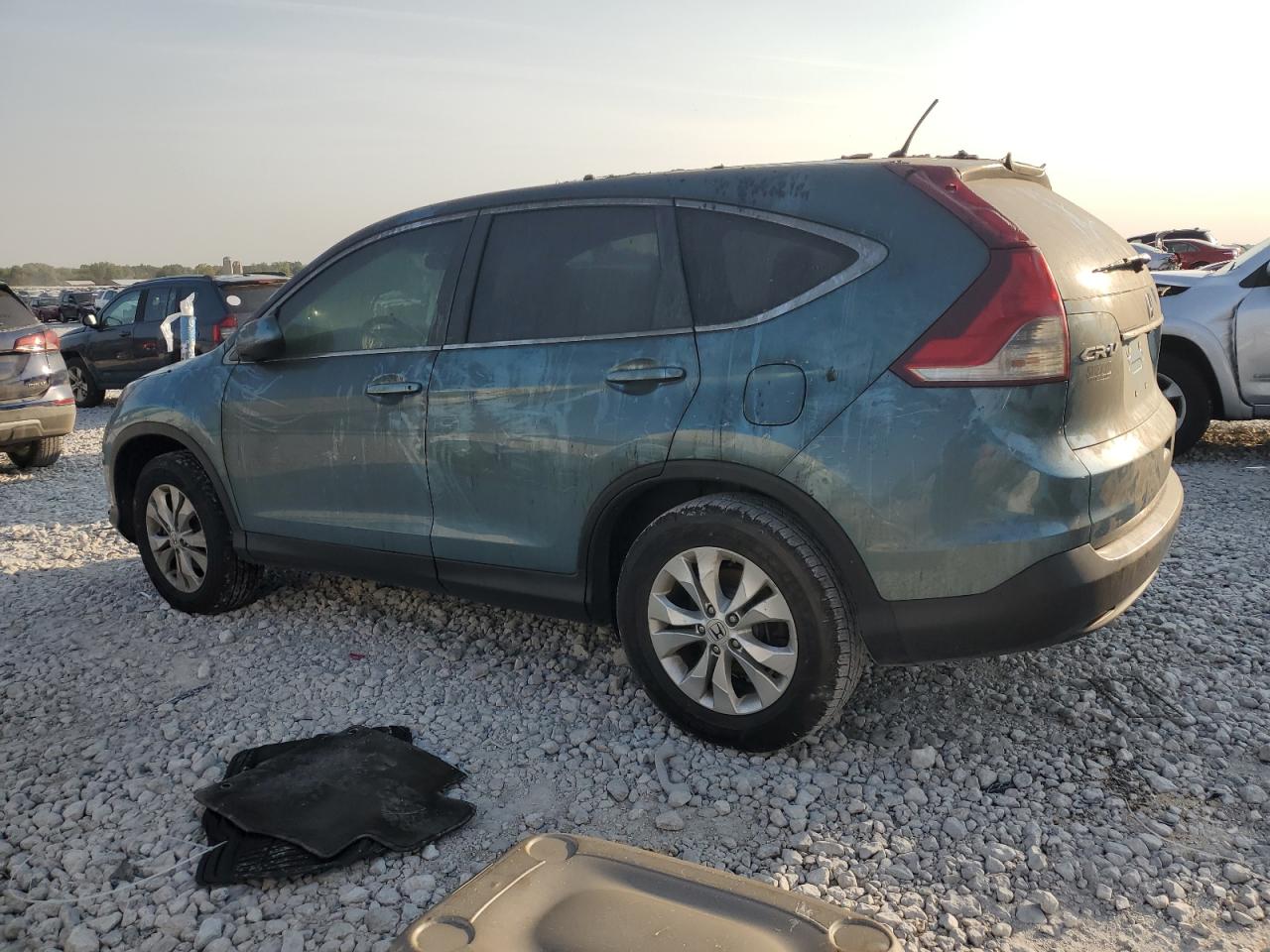 2013 Honda CR-V VIN 5J6RM4H55DL081045 Copart auction photo, burn damage thumbnail 2