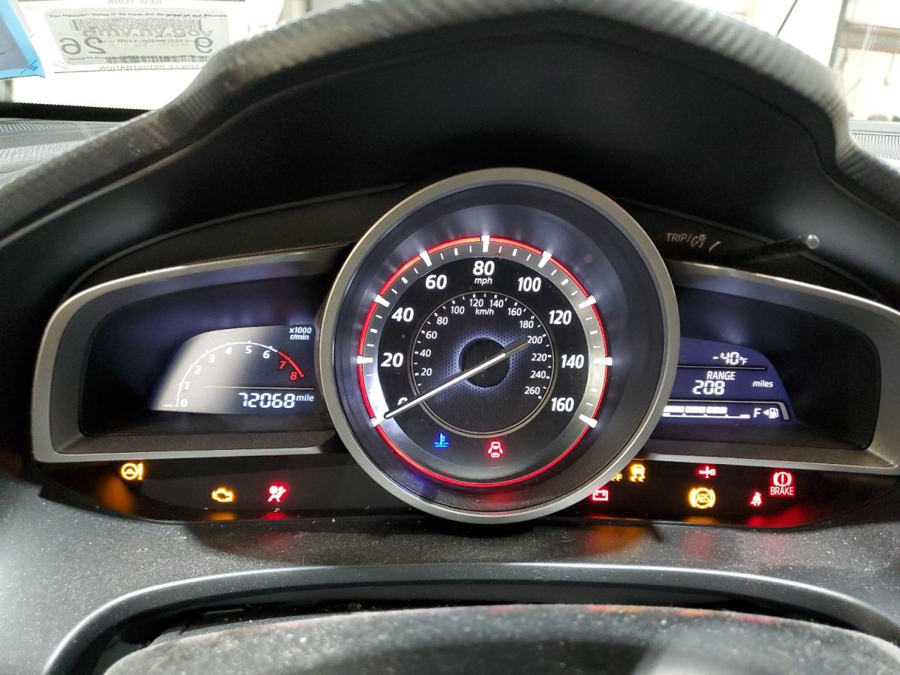 2015 Mazda 3 VIN 3MZBM1V7XFM205952 Copart auction photo, front end damage thumbnail 9