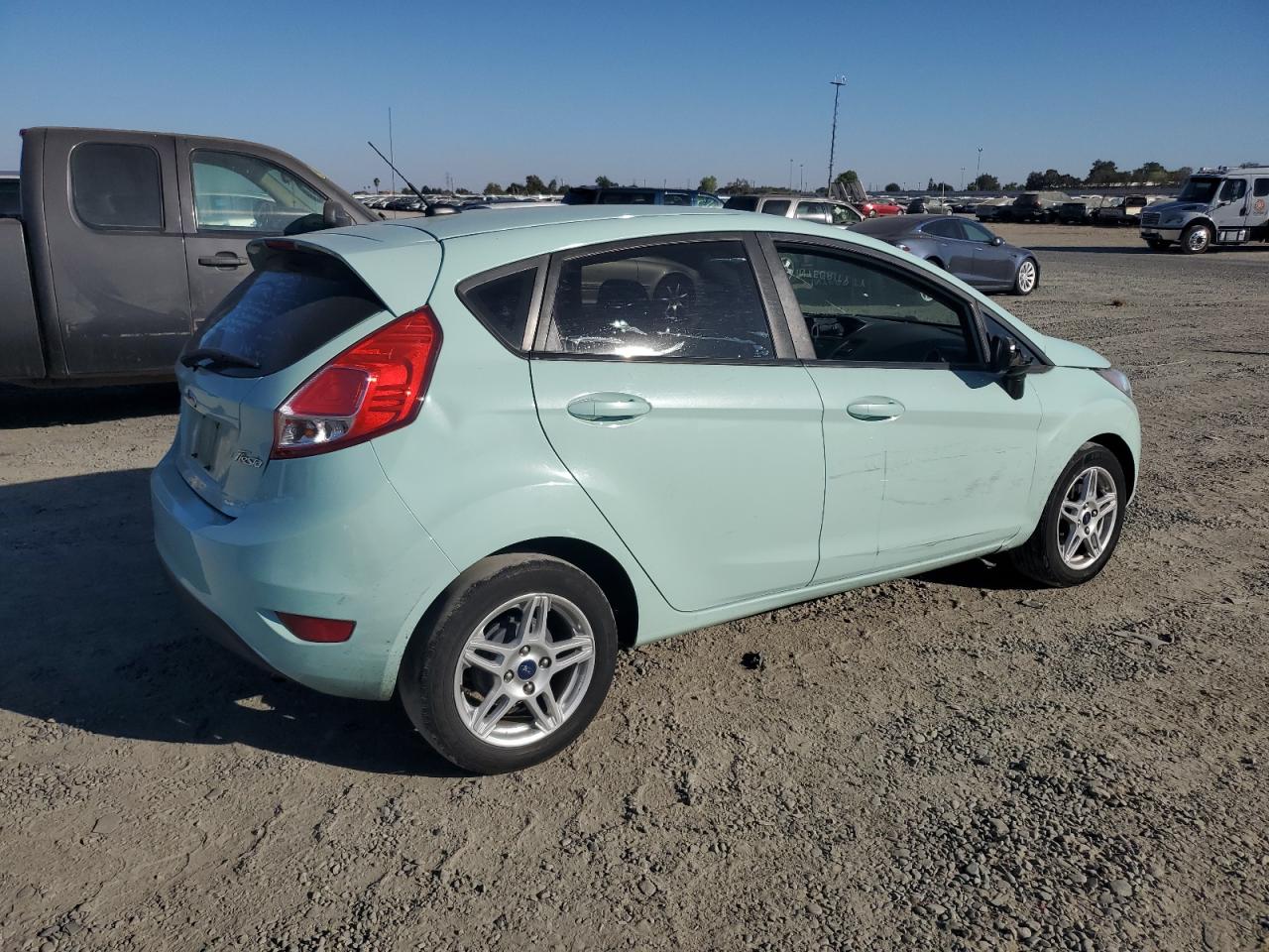 2017 Ford Fiesta VIN 3FADP4EJ0HM128842 Copart auction photo, front end / side damage thumbnail 3