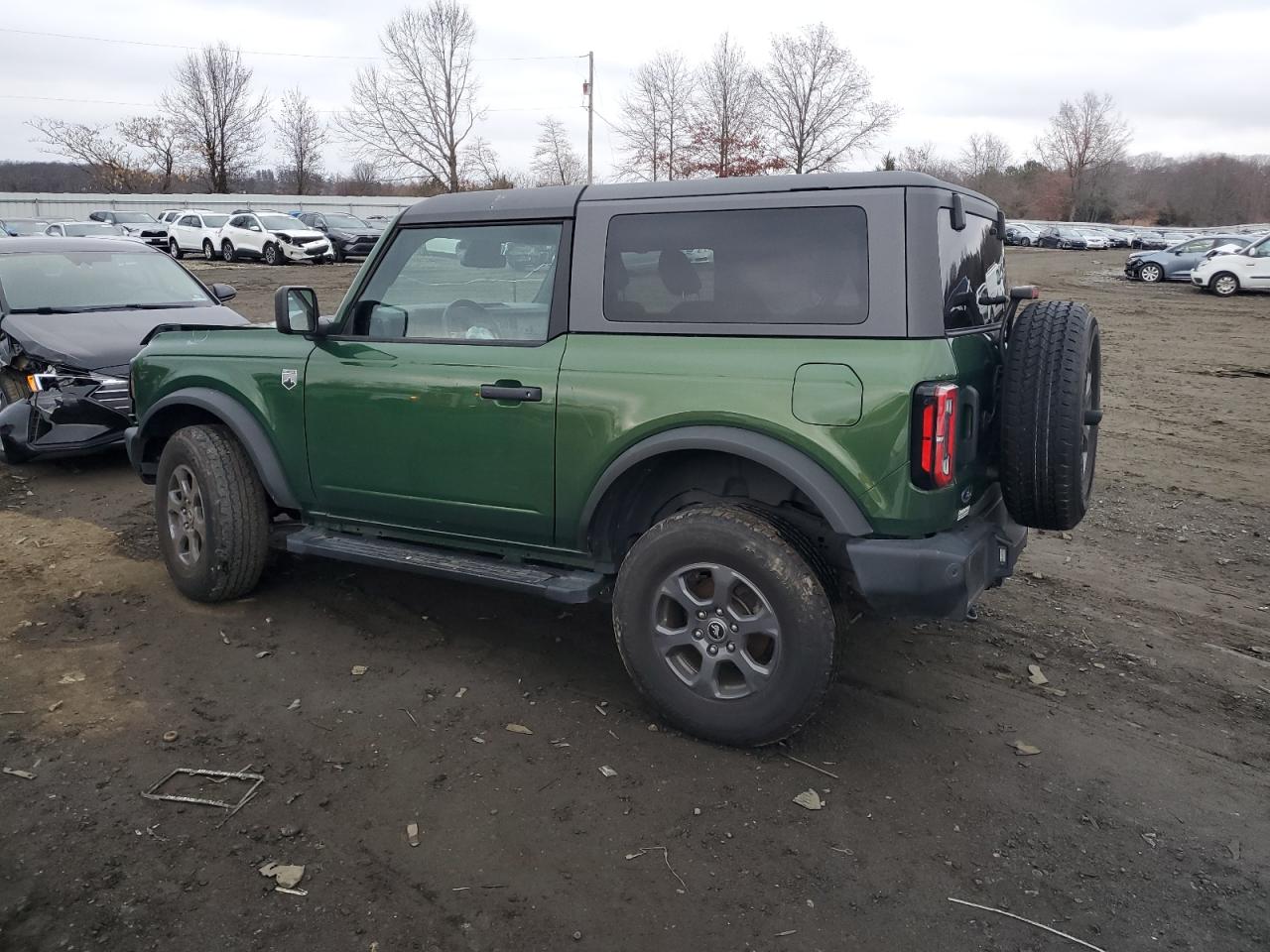 2022 Ford Bronco VIN 1FMDE5AH6NLB18964 Copart auction photo, front end / side damage thumbnail 2