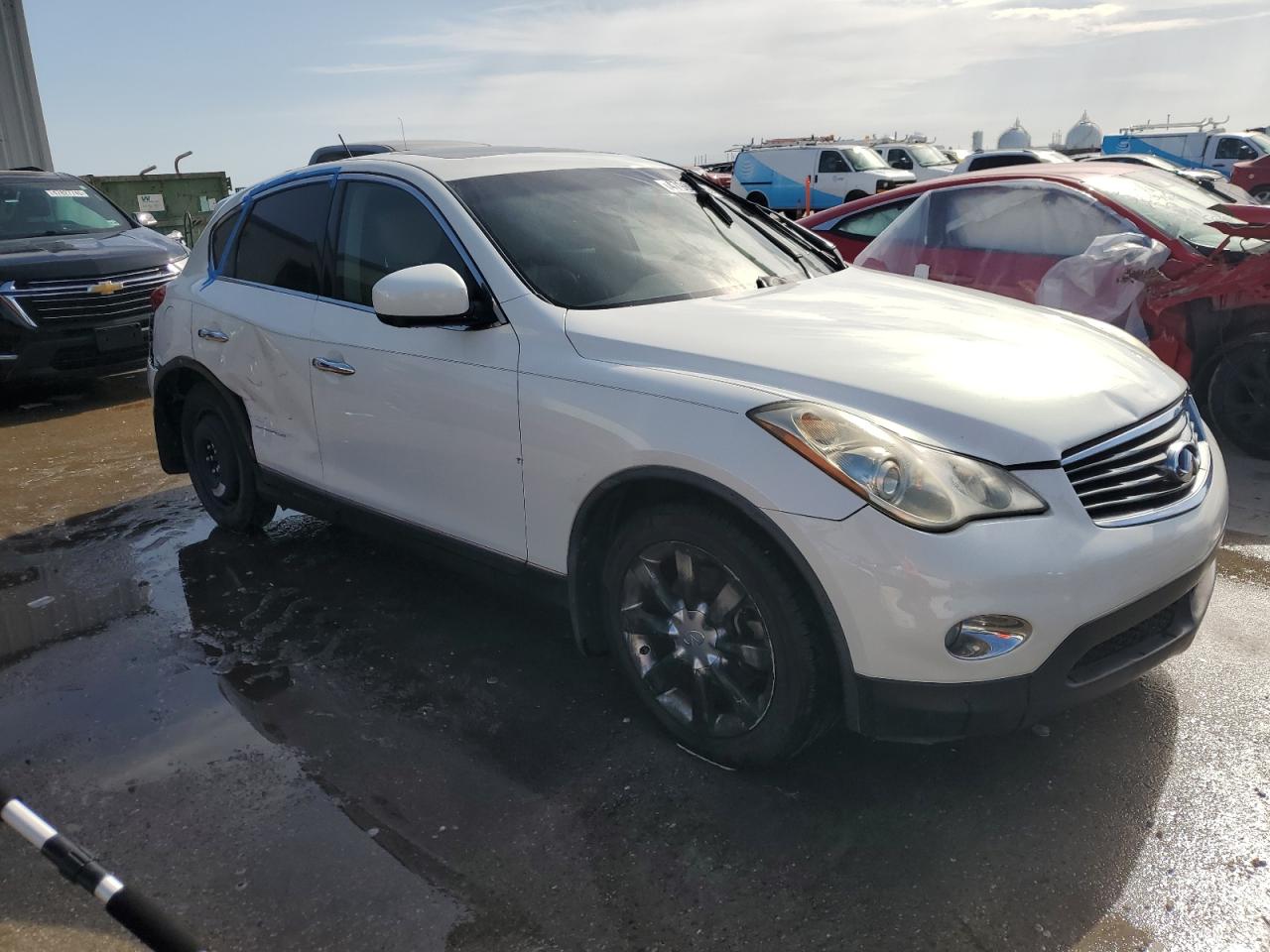 2011 Infiniti EX VIN JN1AJ0HP4BM800026 Copart auction photo, rear end damage thumbnail 4