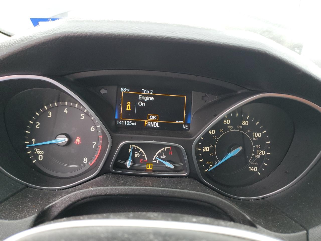 2016 Ford Focus VIN 1FADP3K27GL387237 Copart auction photo, front end / hail damage thumbnail 9