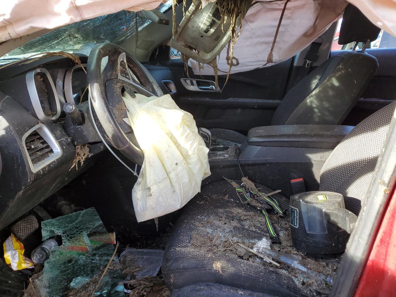 2012 Chevrolet Equinox VIN 2GNALDEK0C1247399 Copart auction photo, rollover damage thumbnail 7