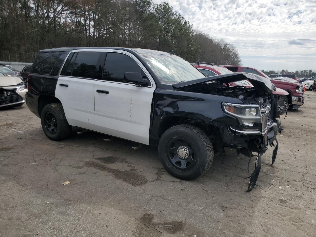 2018 Chevrolet Tahoe VIN 1GNLCDEC1JR136592 Copart auction photo, front end damage thumbnail 4