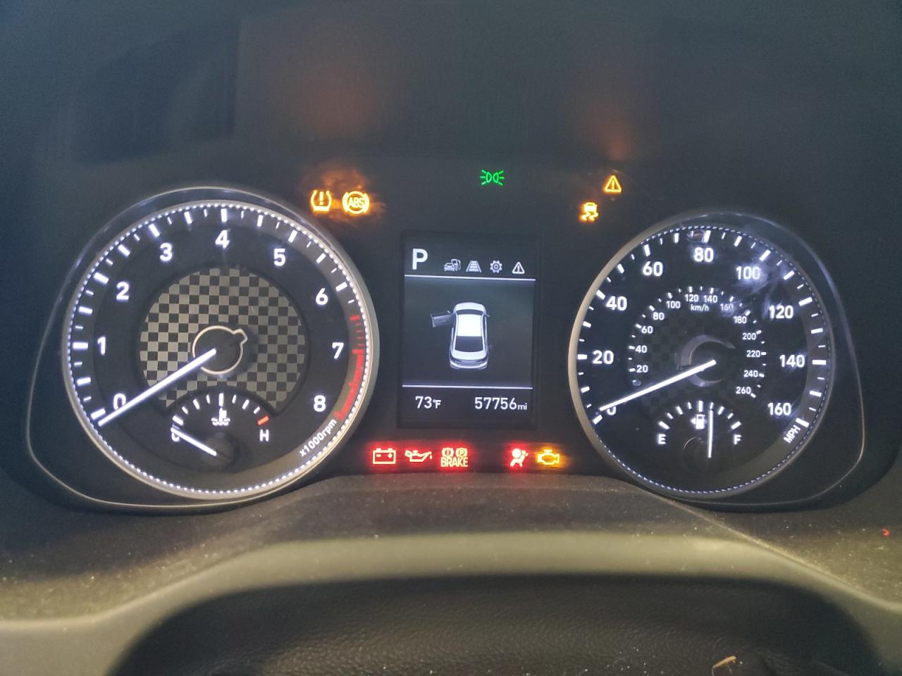 2020 Hyundai Elantra VIN 5NPD84LF0LH560951 Copart auction photo, front end / hail damage thumbnail 9
