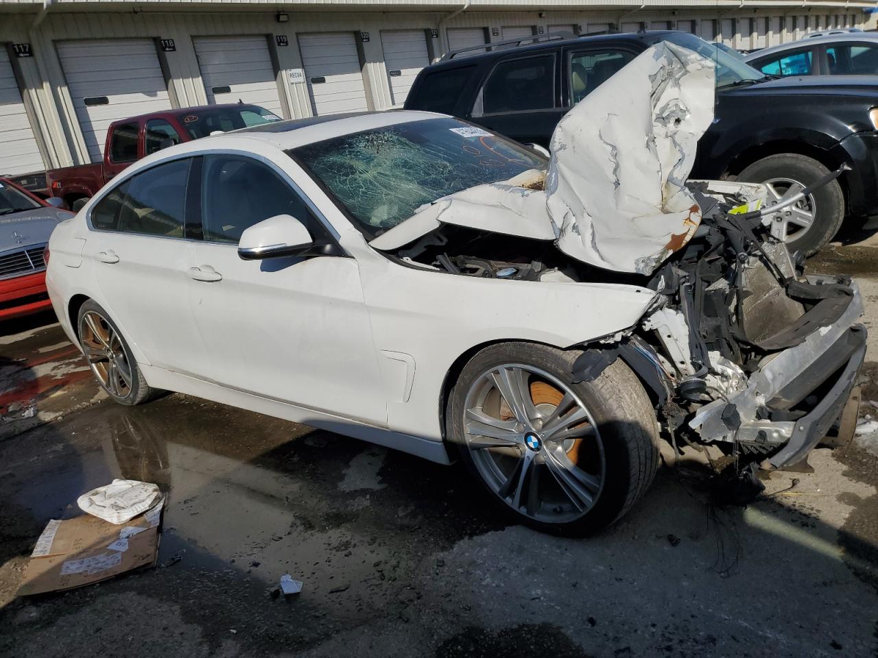 2018 BMW 4er VIN WBA4J1C59JBA30115 Copart auction photo, frame damage / front end damage thumbnail 4