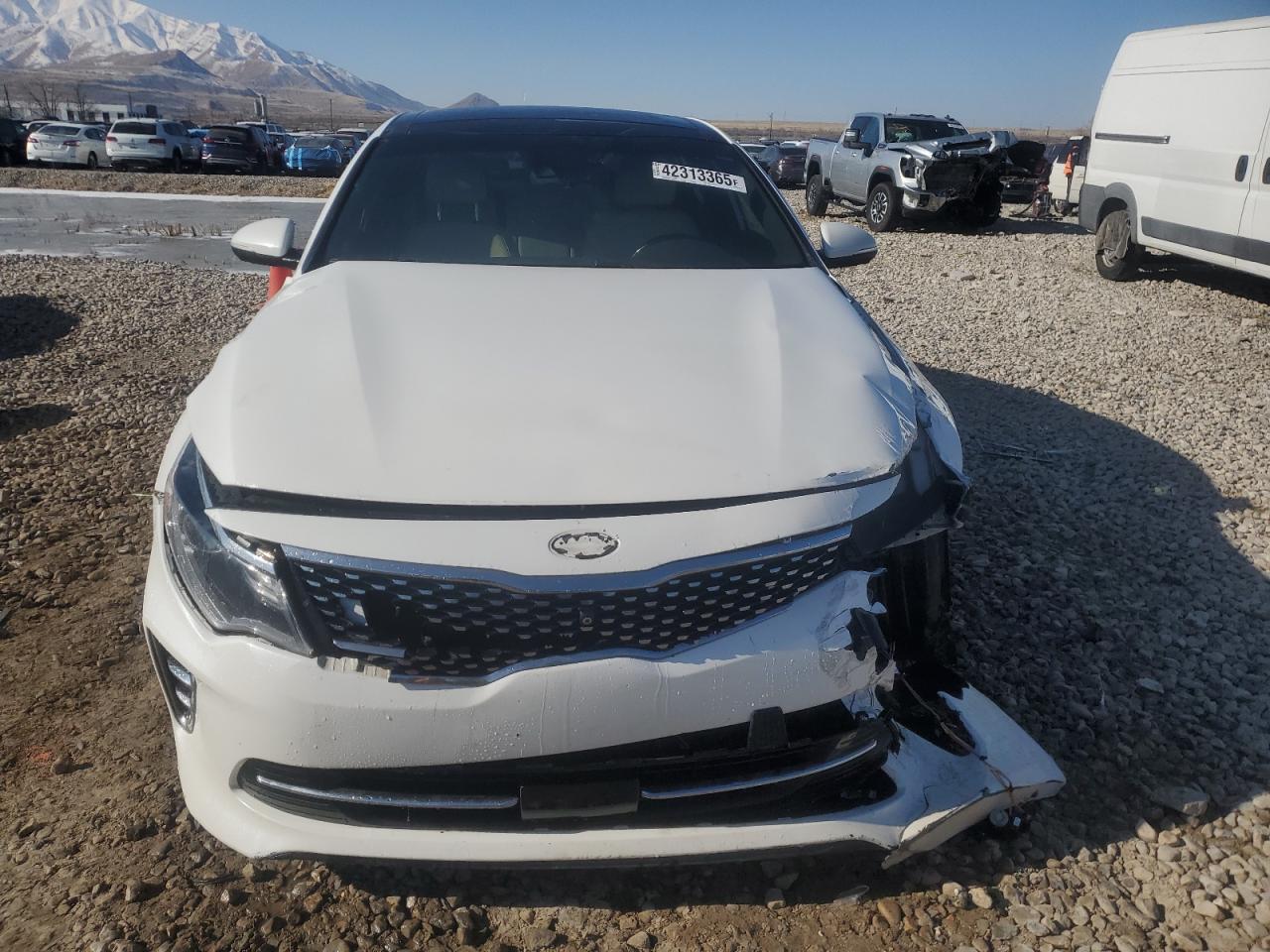 2016 KIA Optima VIN 5XXGV4L29GG108369 Copart auction photo, front end damage thumbnail 5