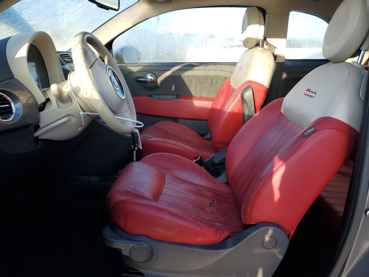 2012 Fiat 500 VIN 3C3CFFCR0CT117579 Copart auction photo, front end damage thumbnail 7