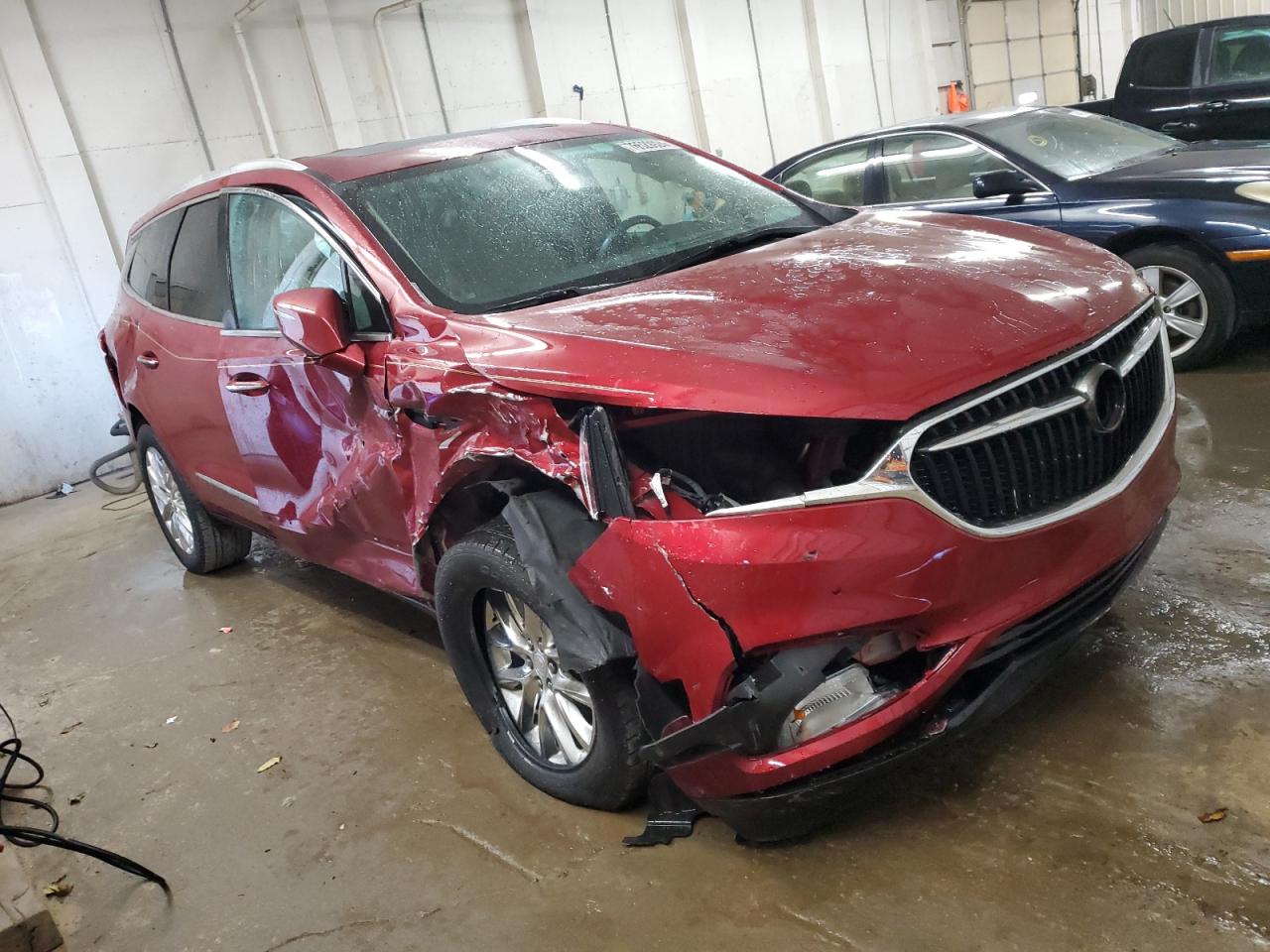 2021 Buick Enclave VIN 5GAERCKW2MJ171381 Copart auction photo, side / front end damage thumbnail 4