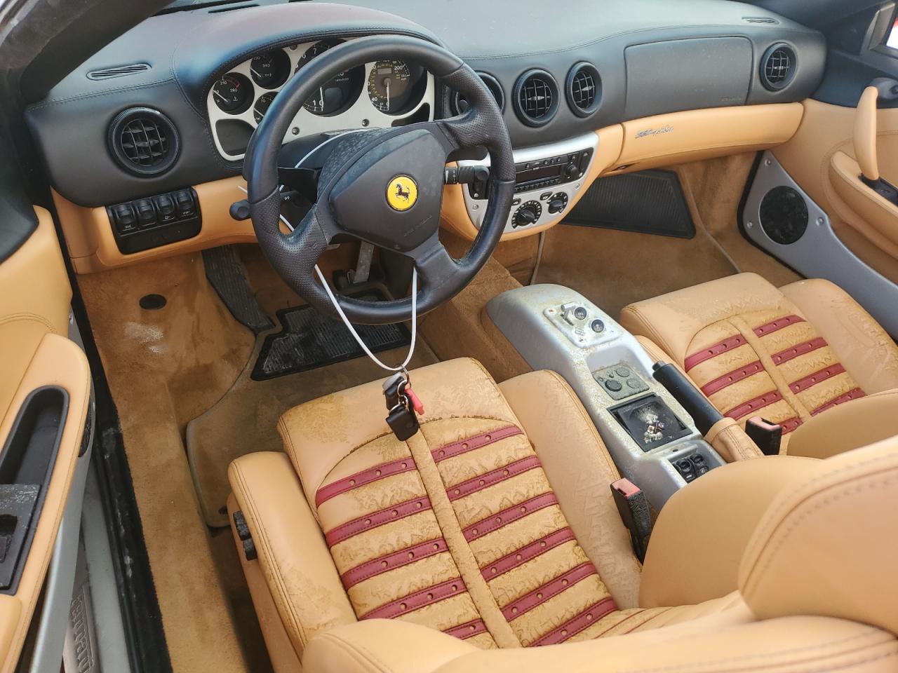 2001 Ferrari 360 VIN ZFFYT53A810122619 Copart auction photo, water/flood damage thumbnail 8
